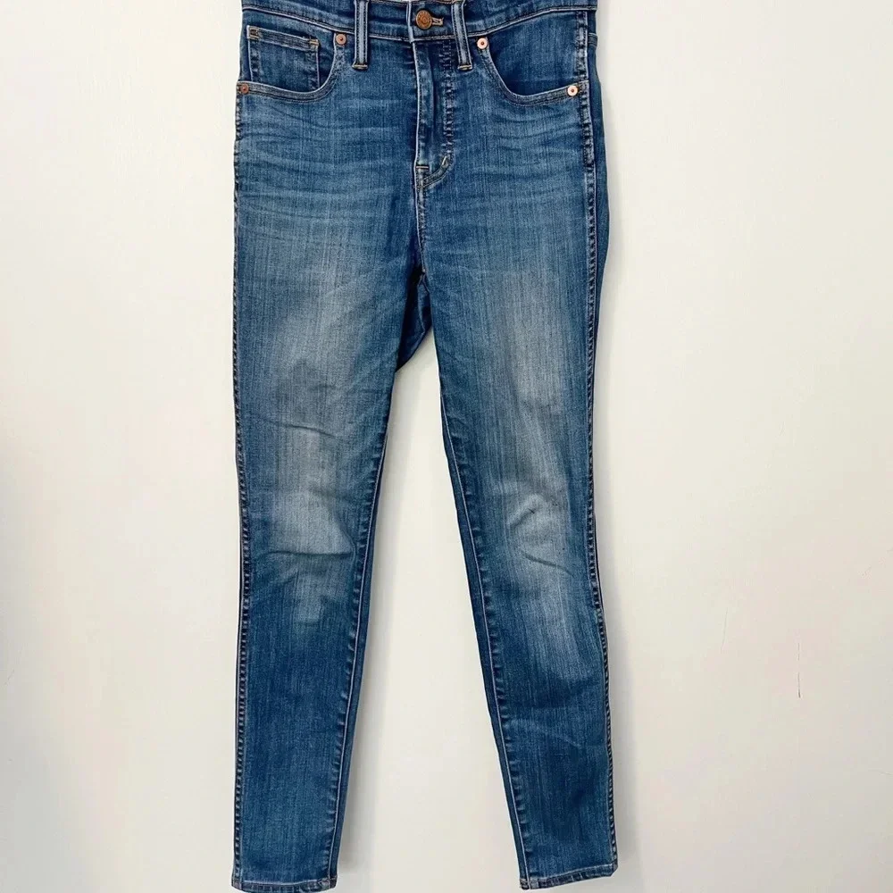 MADEWELL 10” High-Rise Skinny‎ Jeans in Danny Wash: Tencel Denim Edition size 25